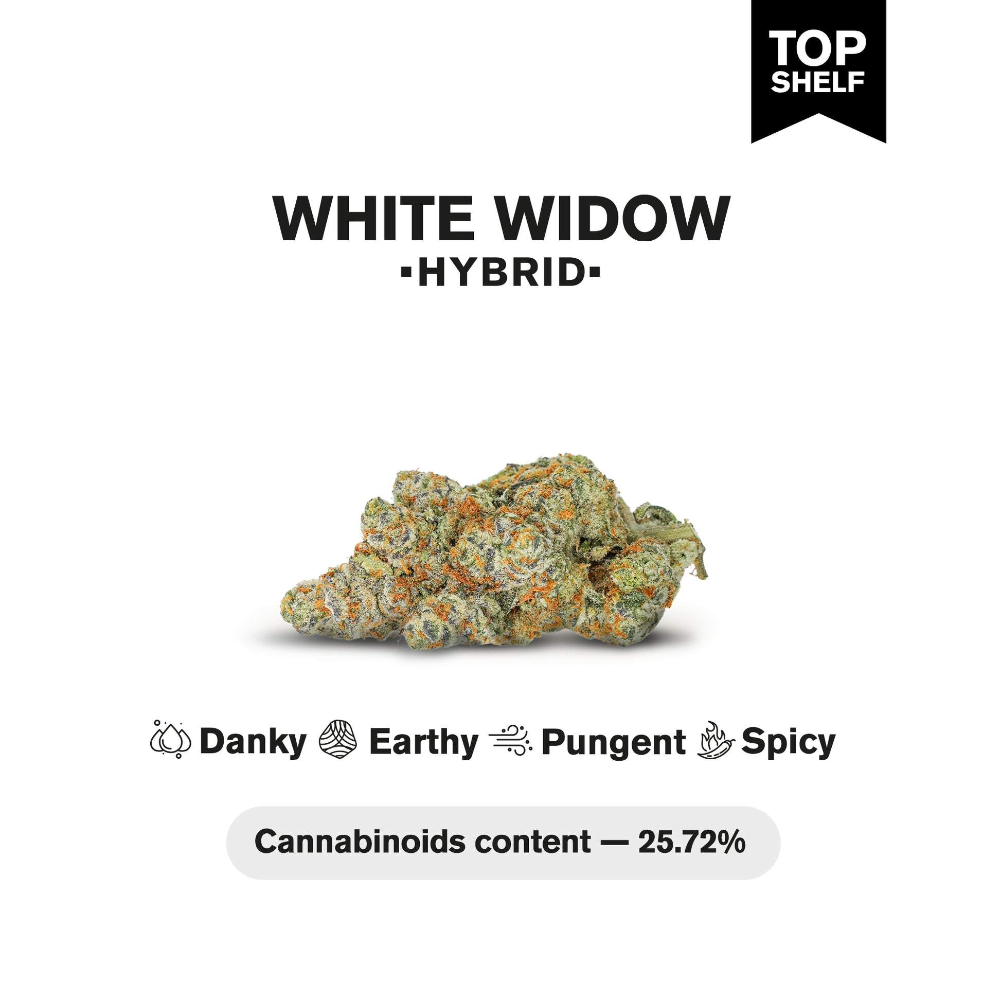 White Widow Flower - Hybrid - THCA