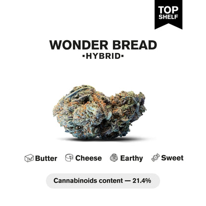 Wonder Bread Flower - Hybrid - THCA